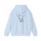 Wild West Skull Hoodie - Unisex Heavy Blend™ with Floral Accents