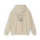 Wild West Skull Hoodie - Unisex Heavy Blend™ with Floral Accents