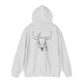 Wild West Skull Hoodie - Unisex Heavy Blend™ with Floral Accents