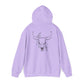 Wild West Skull Hoodie - Unisex Heavy Blend™ with Floral Accents