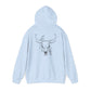 Wild West Skull Hoodie - Unisex Heavy Blend™ with Floral Accents