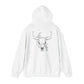 Wild West Skull Hoodie - Unisex Heavy Blend™ with Floral Accents