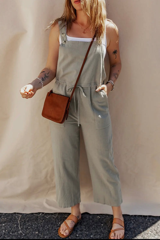 Green jumpsuit