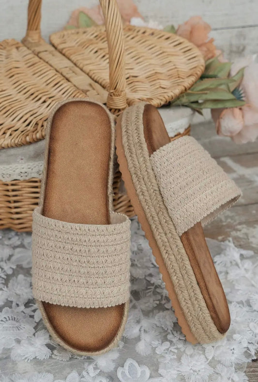 Boho wedge sandals