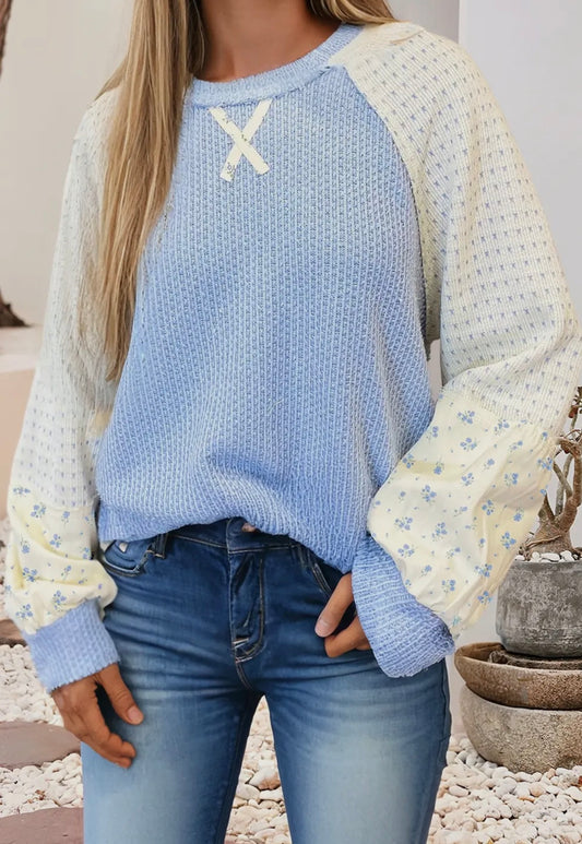 Floral patchwork top