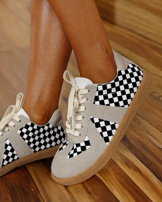 Checkerboard shoes